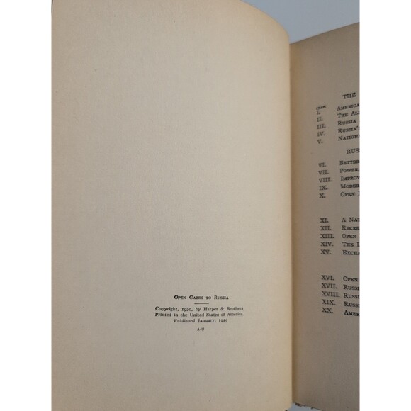 Open Gates to Russia (1920) - Rare First Edition - Soviet History - Picture 9 of 12